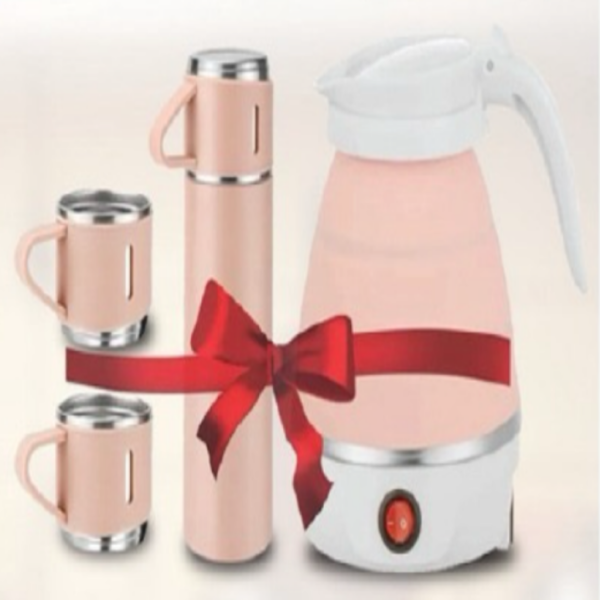 FOLDING ELECTRIC KETTLE+ VACCUM FLASK COMВО