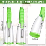 Smart Multifunctional Vegetable/Fruit Peeler for Kitchen with Containers, Stainless Steel Blade, Sharp
