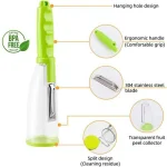 Smart Multifunctional Vegetable/Fruit Peeler for Kitchen with Containers, Stainless Steel Blade, Sharp