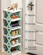 5-Layer Plastic Shoe Rack for Home