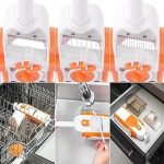 Vegetables Cutter for Kitchen, Mandoline Slicer and Chopper, Potato Chips Cutter, Onion Chopper, 5 in 1 Multifunctional Push and Cut Vegetable Shredder, Spring Slicer, Grater with Steel Blades