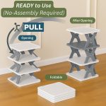 5-Layer Plastic Shoe Rack for Home
