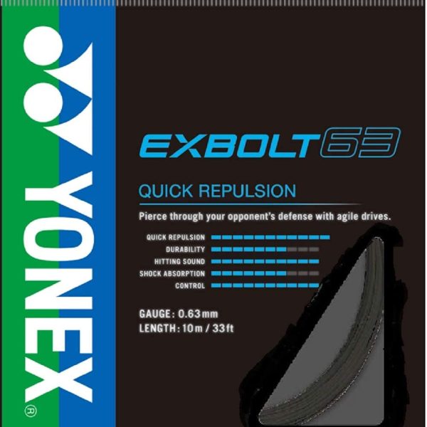 Yonex Badminton String BG Exbolt 63