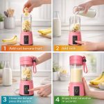 Portable Electric Juicer Blender 380ml