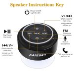 Bluetooth Shower Speakers, Portable Wireless Speaker with Suction Cup, IP67 Waterproof Outdoor Wireless Speaker, Pairs Easily to Phones, Tablets, Computer, Gift for Men & Women