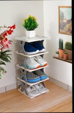 5-Layer Plastic Shoe Rack for Home