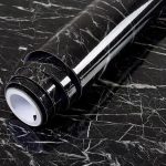 Black Marble Paper Granite Wallpaper Self Adhesive Counter Top Waterproof