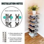 5-Layer Plastic Shoe Rack for Home