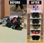 5-Layer Plastic Shoe Rack for Home