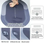 Quick-Dry Anti-Slip Bathroom Mat