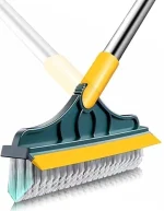 Bathroom tile Cleaning Brush with Wiper