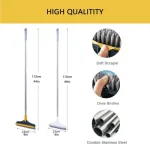 bathroom cleaning brush with wiper