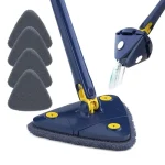 Triangular Mop with Automatic Water Squeezing