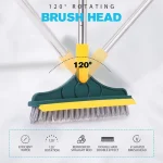 bathroom tile cleaning brush with wiper