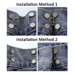 Waist Buckle Extender Set | Adjustable No-Sew Jeans & Pant Waist Expander Buttons
