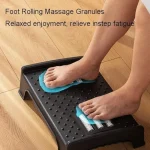 Under Desk Foot Rest with Massage Rollers | Ergonomic Adjustable Footrest for Office & Home