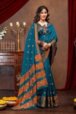 WOMEN PREMIUM TRADITIONAL LITCHI KOTA SAREE IN LIGHT WEIGHT AND SOFT FABRIC SAREE