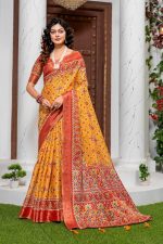 PREMIUM KANJIVARAM JARI WEAVING WITH RICH JACQUARD WOVEN BORDER SAREE