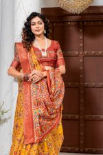 PREMIUM KANJIVARAM JARI WEAVING WITH RICH JACQUARD WOVEN BORDER SAREE
