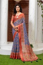 PREMIUM KANJIVARAM JARI WEAVING WITH RICH JACQUARD WOVEN BORDER SAREE
