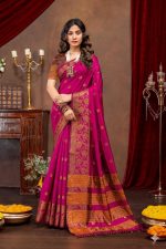 WOMEN PREMIUM TRADITIONAL LITCHI KOTA SAREE IN LIGHT WEIGHT AND SOFT FABRIC SAREE