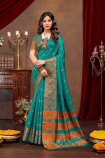WOMEN PREMIUM TRADITIONAL LITCHI KOTA SAREE IN LIGHT WEIGHT AND SOFT FABRIC SAREE