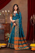 WOMEN PREMIUM TRADITIONAL LITCHI KOTA SAREE IN LIGHT WEIGHT AND SOFT FABRIC SAREE